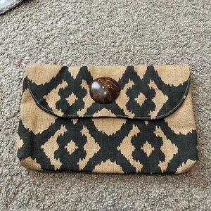 EUC Canvas Clutch Purse